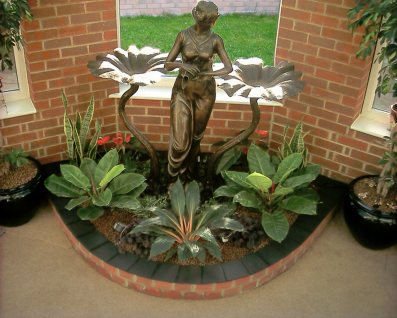 A converted fountain...